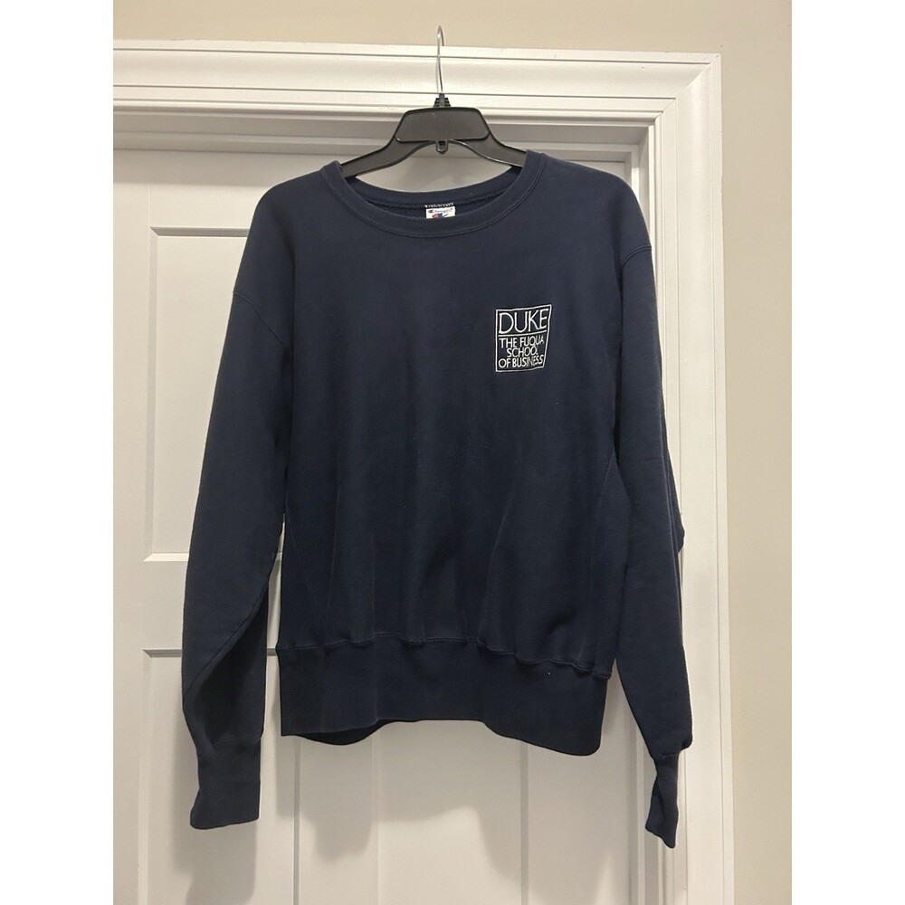 Vintage Duke Blue Devils Sweatshirt Mens Large Champion Fuqua School Of Business